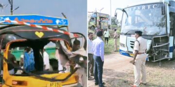 Andhra Pradesh tragic accident I অন্ধ্ৰপ্ৰদেশত অটোৰিক্সা-বাছৰ সংঘৰ্ষত নিহত ৭