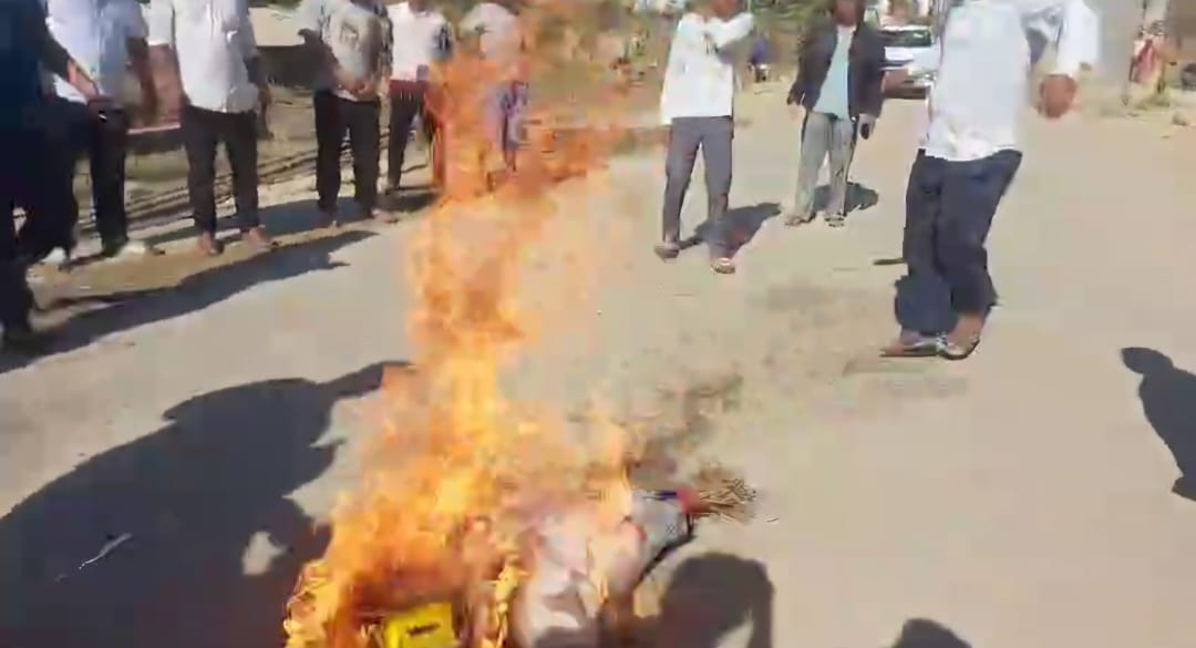 ASDC Youth Wing Stages Fiery Protest Against APHLC President J.I. Kathar in Diphu
