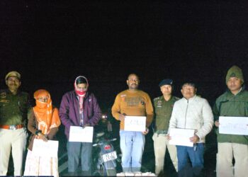 ডিলাই আৰক্ষীৰ নাকা তালাচীত বুজন পৰিমানৰ সন্দেহযুক্ত হেৰইন সহ আটক পতি-পত্নী