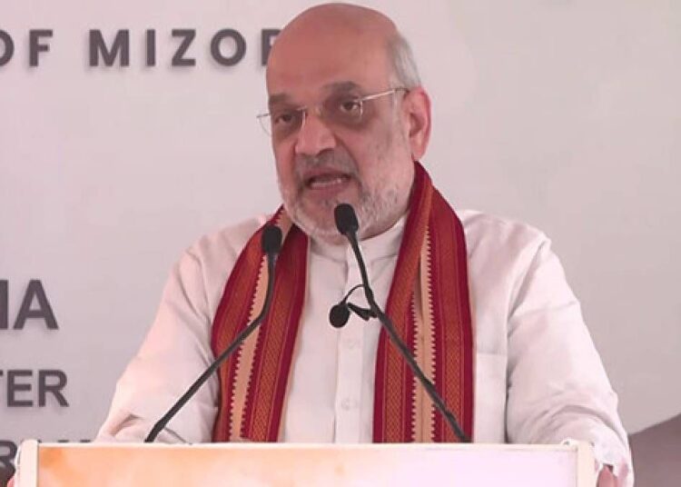 Union Minister Amit Shah Reaffirms Government’s Dedication to Mizoram’s Progress at Assam Rifles HQ Relocation Ceremony