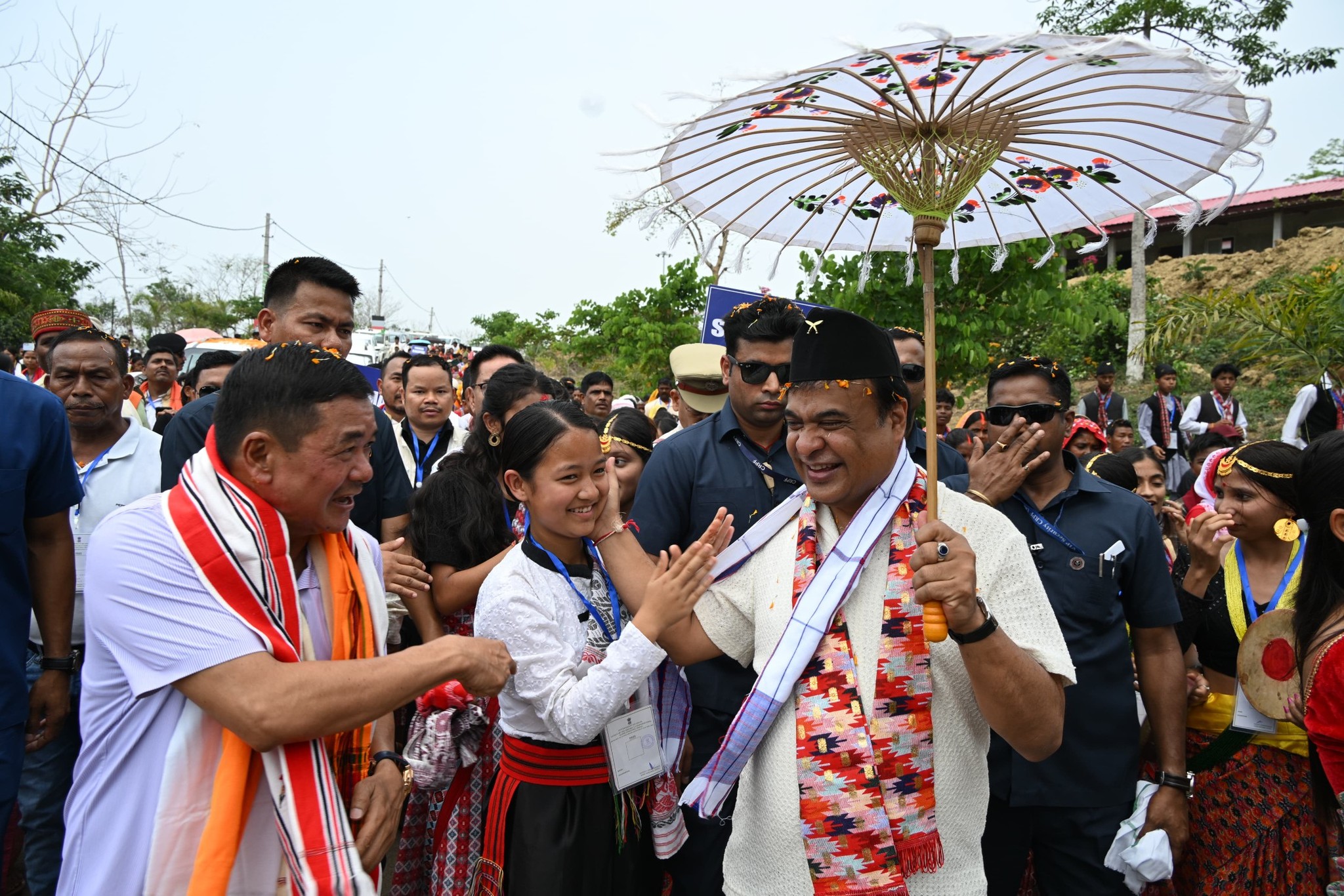 Dr. Himanta Biswa Sarma Arrives in Karbi Anglong: A Cultural Exploration: