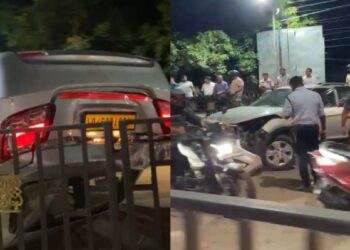 Major Traffic Snarl in Guwahati After Multi-Vehicle Collision at Last Gate