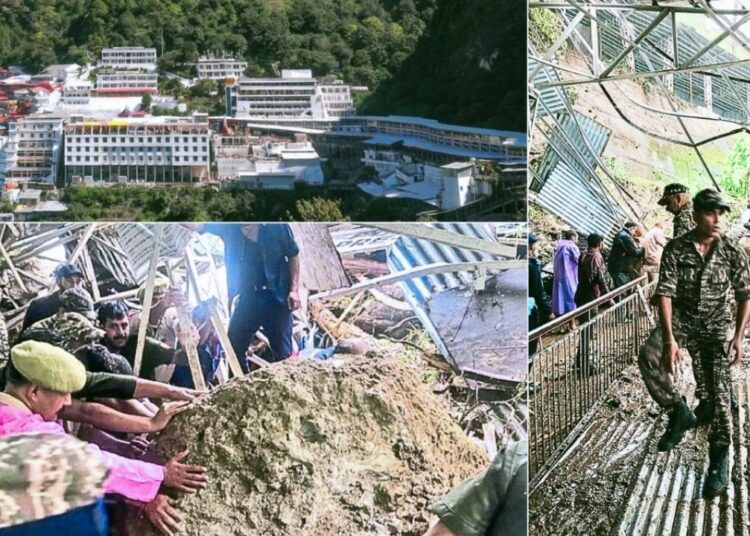 Vaishno Devi landslide । বৈষ্ণো দেৱী মন্দিৰৰ পথত ভূমিস্খলনত মৃত্যুৰ সংখ্যা ৩০ জনলৈ বৃদ্ধি, আবদ্ধ বহু লোক